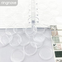 Disques acryliques RINGNOTE 18 mm (0,75 pouce) – Lot de 1000 disques de reliure ultra transparents pour carnets à feuilles mobiles, agendas et albums