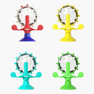 Windmühle undichtes Futter Spielzeug Katze Interaktives Futter Spielzeug Plattenspieler Futter Leckage Gerät Puzzle Feeder für Katzen - Product Image 5