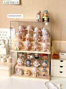 Présentoir de stockage de boîte aveugle en acrylique Transparent vitrine de <span class=keywords><strong>Figurine</strong></span> en bois anti-poussière pour affichage <span class=keywords><strong>Pop</strong></span> Mart poli - Product Image 6