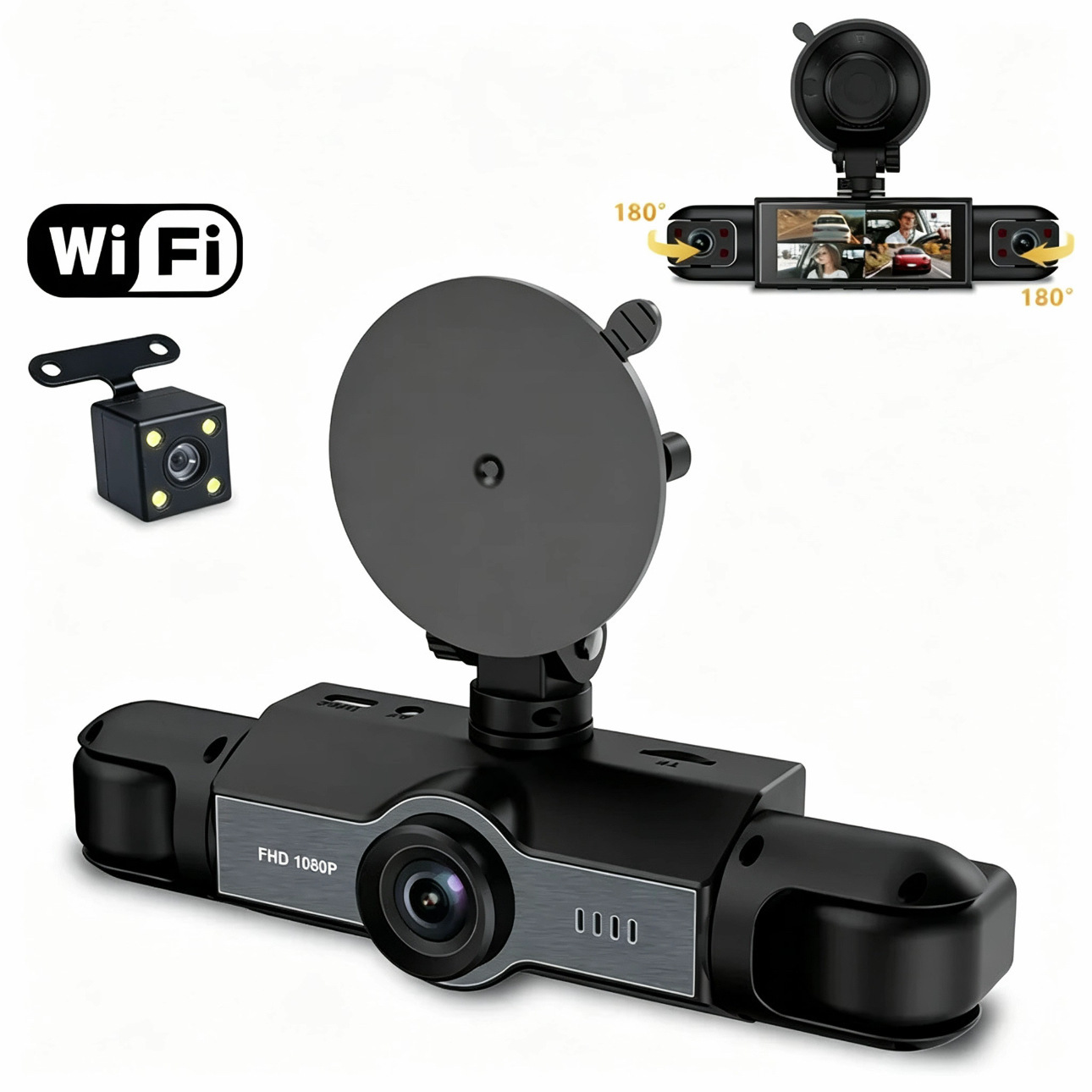 <strong>2026</strong> Best Dash Cam 1080P Quad Lens <strong>DVR</strong> Camera Front Left Right Rear View Loop Recording Night Vision <strong>DVR</strong> Recorder