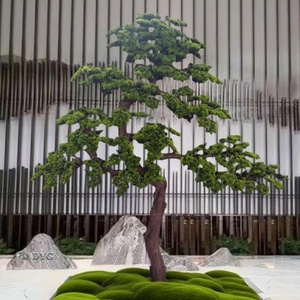 Cây <span class=keywords><strong>Bonsai</strong></span> nhân tạo lớn, dùng trong nhà và ngoài trời, tùy chỉnh theo yêu cầu nhà máy, cây thông xanh nhân tạo dùng làm vật trang trí trung tâm sân vườn - Product Image 3