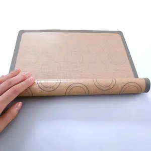 Silicone Dough Mat Factory Wholesale Customize Silicone Pastry Mat Food Safe Perforated Silicone Baking Mat Non-Stick