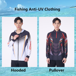Vêtements de pêche <span class=keywords><strong>anti</strong></span>-<span class=keywords><strong>UV</strong></span> pour hommes, nouveauté UPF50 +, veste de pêche respirante à séchage rapide, couvrant le visage, vente en gros - Product Image 6