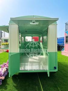 Remorque mobile de restauration sur roues, cuisine de restaurant, camion de restauration de burgers, stand de thé, chariot de boissons froides en acier inoxydable - Product Image 6