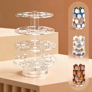 ที่วางฝักกาแฟแบบหมุนอะคริลิคเข้ากันได้กับ30แคปซูล K-Cup pods - Product Image 6