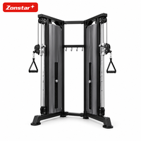 Station de musculation à double poulie réglable, appareil de musculation fonctionnel en acier pour salle de sport commerciale, entraînement de force