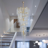 Plafonnier led en cristal k9 au design nordique créatif, en laiton doré, luminaire décoratif de plafond, idéal pour un salon, un hôtel ou une salle à manger