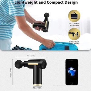 Hot-Selling 720 <b>Mini</b> Portable Handheld Fascia Gun Rechargeable Fitness <b>Vibration</b> for Head Body with Heat Function - Product Image 2