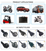 Chargeur de batterie au plomb-acide 12V 24V 10A