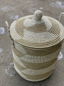 OEM Bamboo <b>Hamper</b> Laundry Seagrass <b>Storage</b> Basket with Lids <b>Hampers</b> for Laundry Seagrass Laundry Basket Made in Vietnam Best Pr - Product Image 6