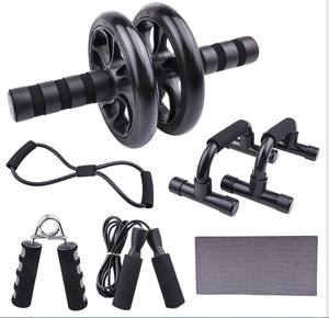 Equipo de Gimnasio Pequeño para el Hogar de Siete Piezas de EVA Ecológico para Entrenamiento de Fuerza OEM Fitness: Cuerda para Saltar, Empuñadura, Flexiones, <span class=keywords><strong>Rueda</strong></span> Abdominal - Product Image 6