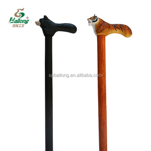 Canne de marche en <span class=keywords><strong>bois</strong></span> sculptée à la main avec poignée rustique en forme d'animal décoratif - Product Image 1