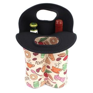BSBH Barato Personalizado Portador de Vino Bolsa de Mano 6 Pack Cerveza Dos Botellas de Neopreno Aislado Lata Botella para Viajes Mantener Bebidas Frías Titular - Product Image 4