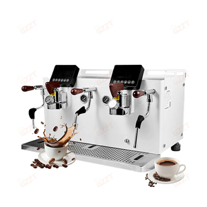 Chuyên nghiệp Ý Thương mại máy pha cà phê 2 nhóm <span class=keywords><strong>3</strong></span> nồi hơi (1L + 1L + 8L) khách sạn điện điều chỉnh màn hình cảm ứng thông số - Product Image 4