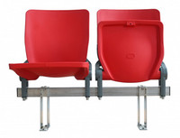 ACT ZS-QF01-L Chaises pliantes en plastique pour sports de plein air, sièges de stade en plastique injecté à assistance pneumatique, toutes saisons
