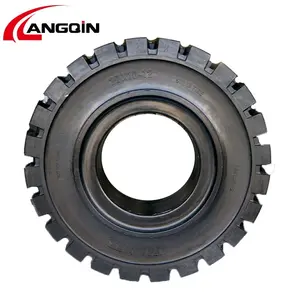 LANGQIN marca 27x10-12 marca empilhadeira pneu sólido fornecedor profissional pneu raspador carregador