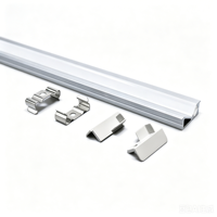 Profilé en aluminium LED de haute qualité, cadre extrudé, canal en aluminium intégré, boîtier de profilé en aluminium pour bande lumineuse