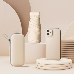 Nhà Máy Bán Buôn Xách Tay Ngoài Trời <span class=keywords><strong>Mini</strong></span> Trọng Lượng Nhẹ Giá Rẻ Ô Mặt Trời Bảo Vệ UV Bảo Vệ <span class=keywords><strong>Mini</strong></span> 6K 6 Gấp Ô Mặt Trời - Product Image 5