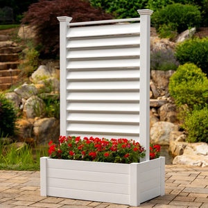 Ensemble de <span class=keywords><strong>jardinière</strong></span> de barrière extérieure en aluminium de haute qualité Pot de fleur de grande conception enduit de poudre pour le jardin - Product Image 2