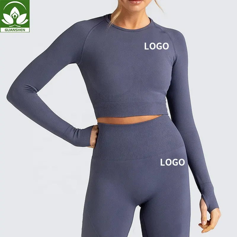 Conjunto leggings e calça esportiva feminina, top curto sem costura fitness para academia corrida e yoga, 2021