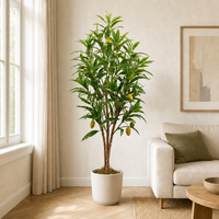 Arbre à mangues artificiel réaliste OEM ODM avec plantes fruitières artificielles pour la décoration intérieure et extérieure de bureaux, vérandas et cours – Vente en gros