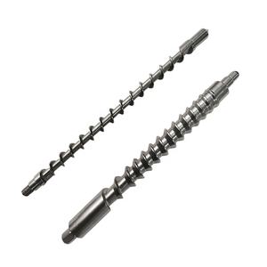 Tornillo de alimentación de acero inoxidable, tornillo de inyección de plástico de plomo y acero, fabricante personalizado, Oem - Product Image 1