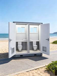Toilettes portables modulaires doubles en sandwich pour extérieur, avec prix de gros usine pour chantiers, parcs et événements - Product Image 3