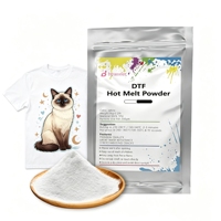 Poudre adhésive thermofusible DTF blanche haute élasticité lavable TPU 1kg 132-150 Impression numérique Transfert thermique fin pour vêtements