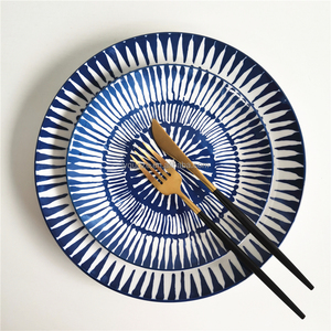 Vaisselle <span class=keywords><strong>de</strong></span> haute qualité peinte à la main, ensembles d'assiettes <span class=keywords><strong>de</strong></span> <span class=keywords><strong>Table</strong></span> en céramique bon marché, 18 pièces - Product Image 2