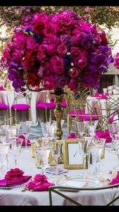 LFB1533-mesa de centro de mesa con flores de peonía, decoración de boda para todo tipo de eventos - Product Image 2