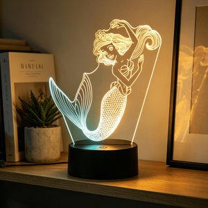 Luminous Crystal Butterfly Lamp 3D Acrylic Night <b>Light</b> Two-Tone Color ABS Base LED Lighting for Room Decoration Christmas Decors - Product Image 4