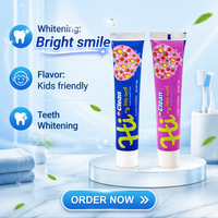 Fabricant OEM de dentifrice pour enfants personnalisé sous marque privée, saveur fruitée, gomme à mâcher, fluorure, blanchissant, anti-caries