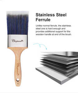 Chopand nghệ thuật sơn bàn chải phẳng/Góc <span class=keywords><strong>Polyester</strong></span> gỗ xử lý tùy chỉnh sơn bàn chải - Product Image 3