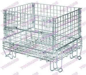 מחסן מתקפל אחסון כלוב מותאם אישית תיל פלדה מתקפלת - Product Image 4