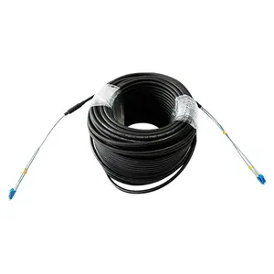 High Performance CPRI Cable Waterproof Armored LC To LC Single Mode Fiber Optic Cable Patch Cord