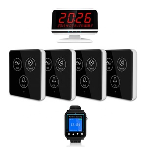 3-Nút Khách Sạn Thông Minh Đa Chức Năng Nhà Hàng Khách Gọi Máy Nhắn Tin Một Chìa Khóa Cuộc Gọi Không Dây Bồi Bàn Gọi Chuông Hệ Thống - Product Image 5