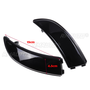 ไฟเลี้ยวแบบไหล 2x LED สำหรับกระจกมองข้าง ไฟเลี้ยวแบบไดนามิกสำหรับ Ford Fiesta Mk7 08-17 Mk8 19+ - Product Image 2