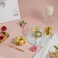 Boîte d'emballage carrée en plastique rigide transparent pour gâteaux mousse, petits contenants à dessert pour aliments et collations - Vente en gros