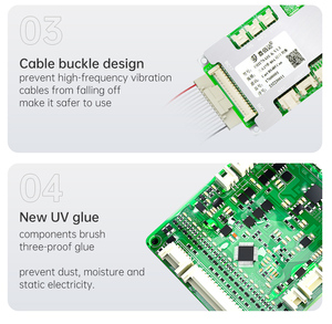 JiaBaiDa 3,2 V LFP 3,7 V NMC 7S 8S 13S 14S 15S 16S 17S Smart BMS 40A-120A con UART RS485 CAN - Product Image 5