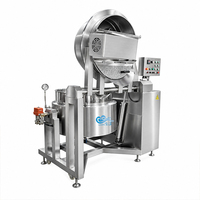 Marmite de cuisson industrielle à gaz pour braiser les coues de canard et la viande de volaille, grande capacité, machine de traitement alimentaire commerciale