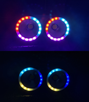 2x100W Pixel COB LED Blinder RGB Pixel Ring pour DJ Disco Party Events DMX Sound Audience Light Stage Effect for Bar & Show