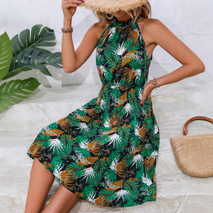 Vestido Halter con Hombros Descubiertos para Mujer, Elegante, Ajustado, Informal, para Fiestas, Uso Diario, Vestido de Moda para Mujer - Product Image 3