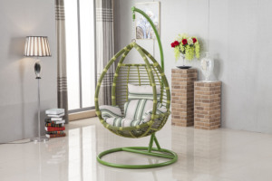 Sedia a dondolo moderna a forma di uovo con supporto, amaca singola <span class=keywords><strong>in</strong></span> <span class=keywords><strong>rattan</strong></span> PE per esterni, <span class=keywords><strong>arredo</strong></span> da <span class=keywords><strong>giardino</strong></span> per soggiorno e hotel - Product Image 6