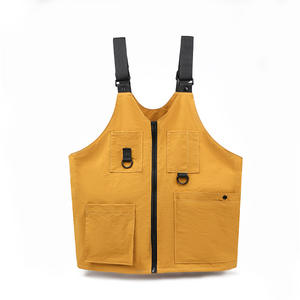 เสื้อกีฬากลางแจ้งสำหรับผู้ชายกันน้ำไนลอนหลายกระเป๋าเดินป่าชุดทำงานลำลองสีเหลืองสีเขียวมะกอกสีกรมท่าสีดำ - Product Image 1