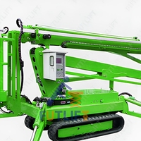 Mini-nacelle élévatrice FUTLIFT sur chenilles articulée, plateforme de travail aérien télescopique hydraulique Caterpillar