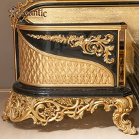 Ensemble de meubles de chambre à coucher en bois avec feuille d'or classique Hazare de luxe turc, design traditionnel, tailles et couleurs personnalisables