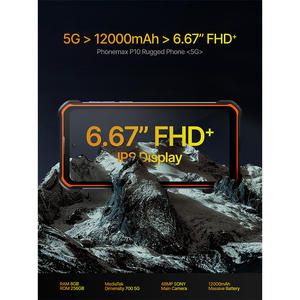 Phonemax 5G LTE Robustes <span class=keywords><strong>Smartphone</strong></span> 6,67 Zoll Neigung 1080 Octa Core 12GB 256GB 12000mAh Android 12 48MP Haupt kamera - Product Image 2