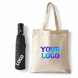 Paraguas Plegable Triple con Protección UV, Venta al Por Mayor de Fábrica, Regalo Promocional Empresarial, Sombrillas Portátiles con Revestimiento Negro - Product Image 1