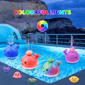 Brinquedos de banheira, venda quente, brinquedos de banho, plástico, elétrico, luzes led, spray de água, animal, banho, brinquedo para crianças - Product Image 2