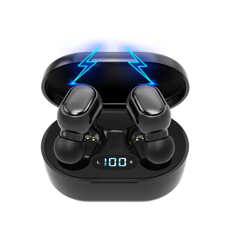Auricular TWS inalámbrico OEM/ODM, nuevo producto, 5,0, con pantalla LED, batería externa, micrófono, superventas de Amazon